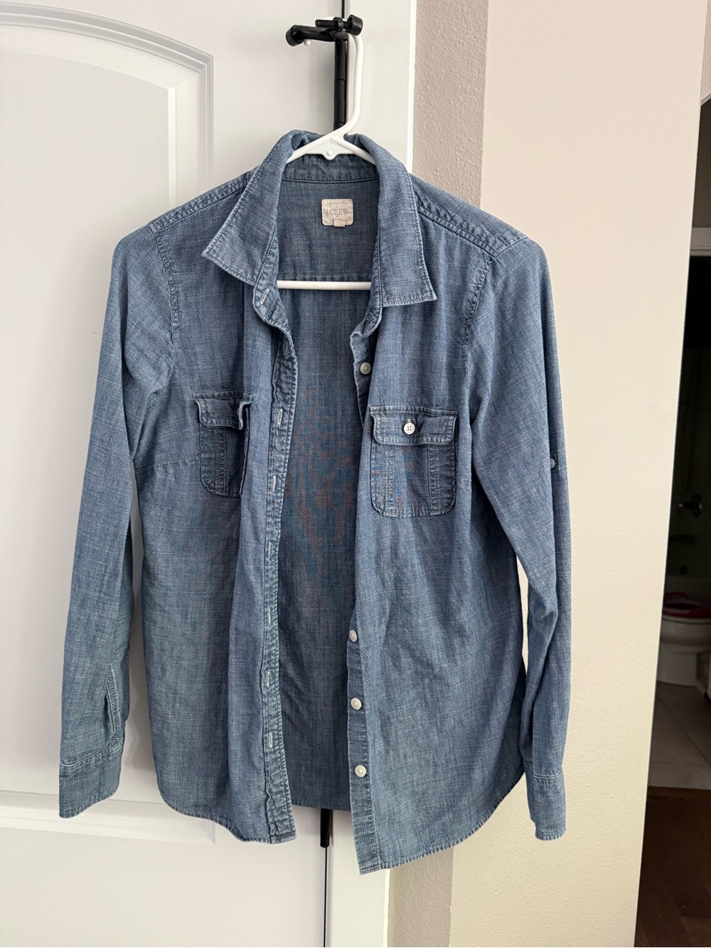 JCrew - Light Blue Denim Button-Up Shirt - size Small